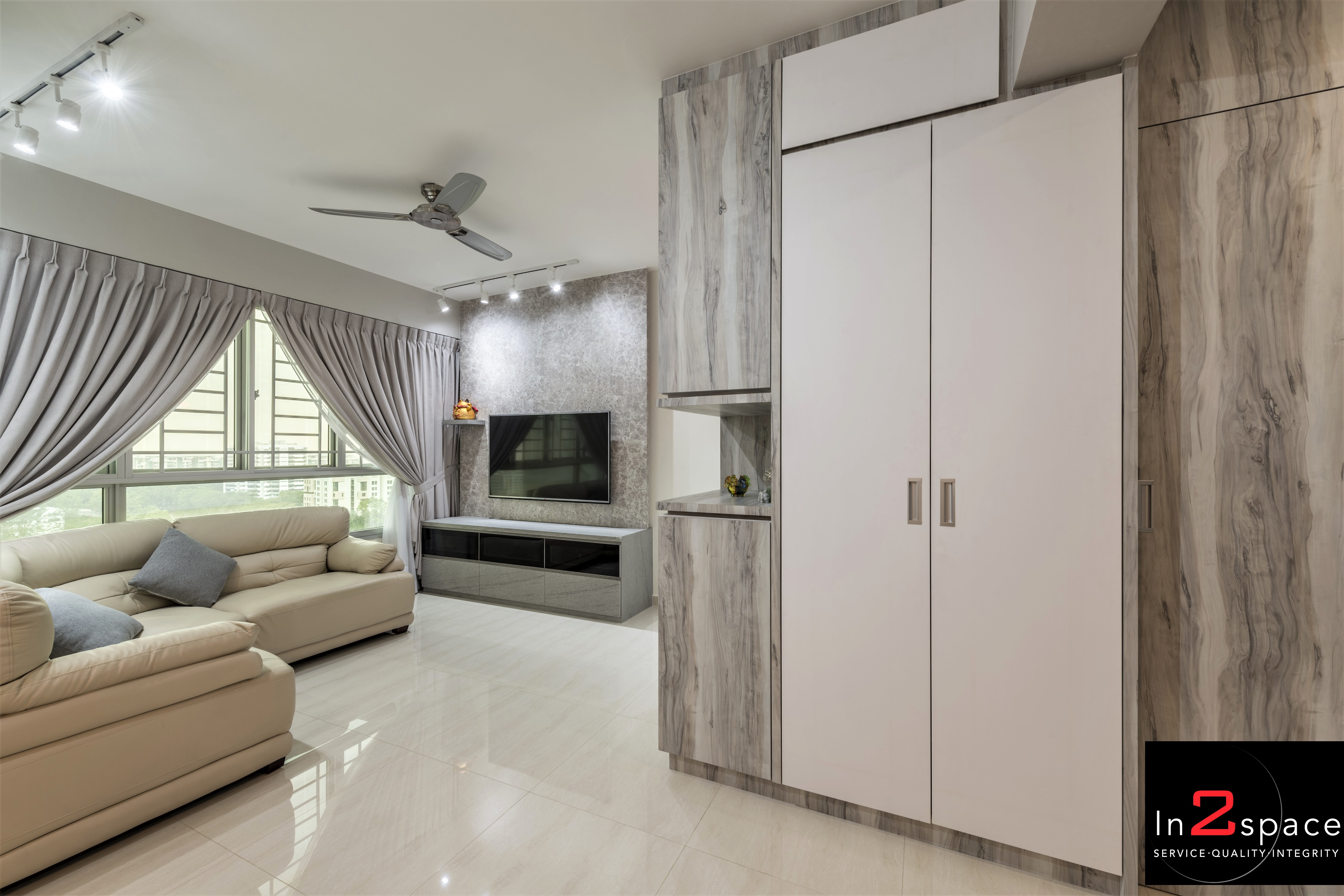 Contemporary, Modern, Scandinavian Design - Living Room - HDB 5 Room - Design by In2Space Interior Pte Ltd