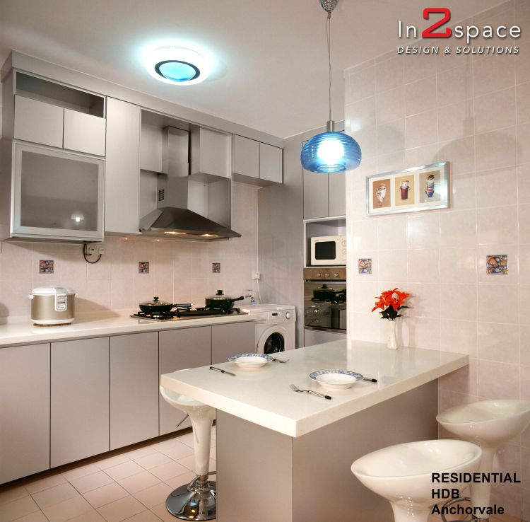 Eclectic, Modern Design - Kitchen - HDB Executive Apartment - Design by In2Space Interior Pte Ltd