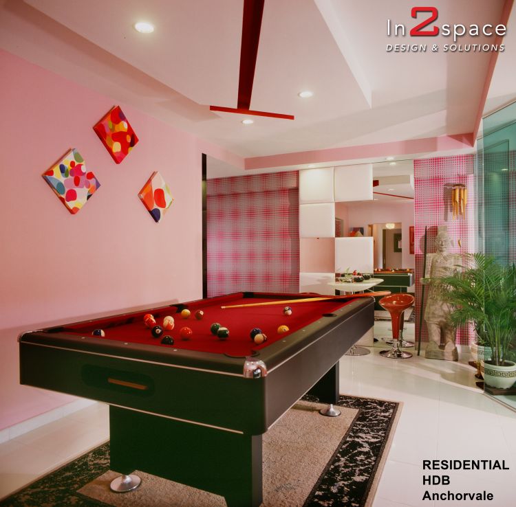 Eclectic, Modern Design - Entertainment Room - HDB Executive Apartment - Design by In2Space Interior Pte Ltd