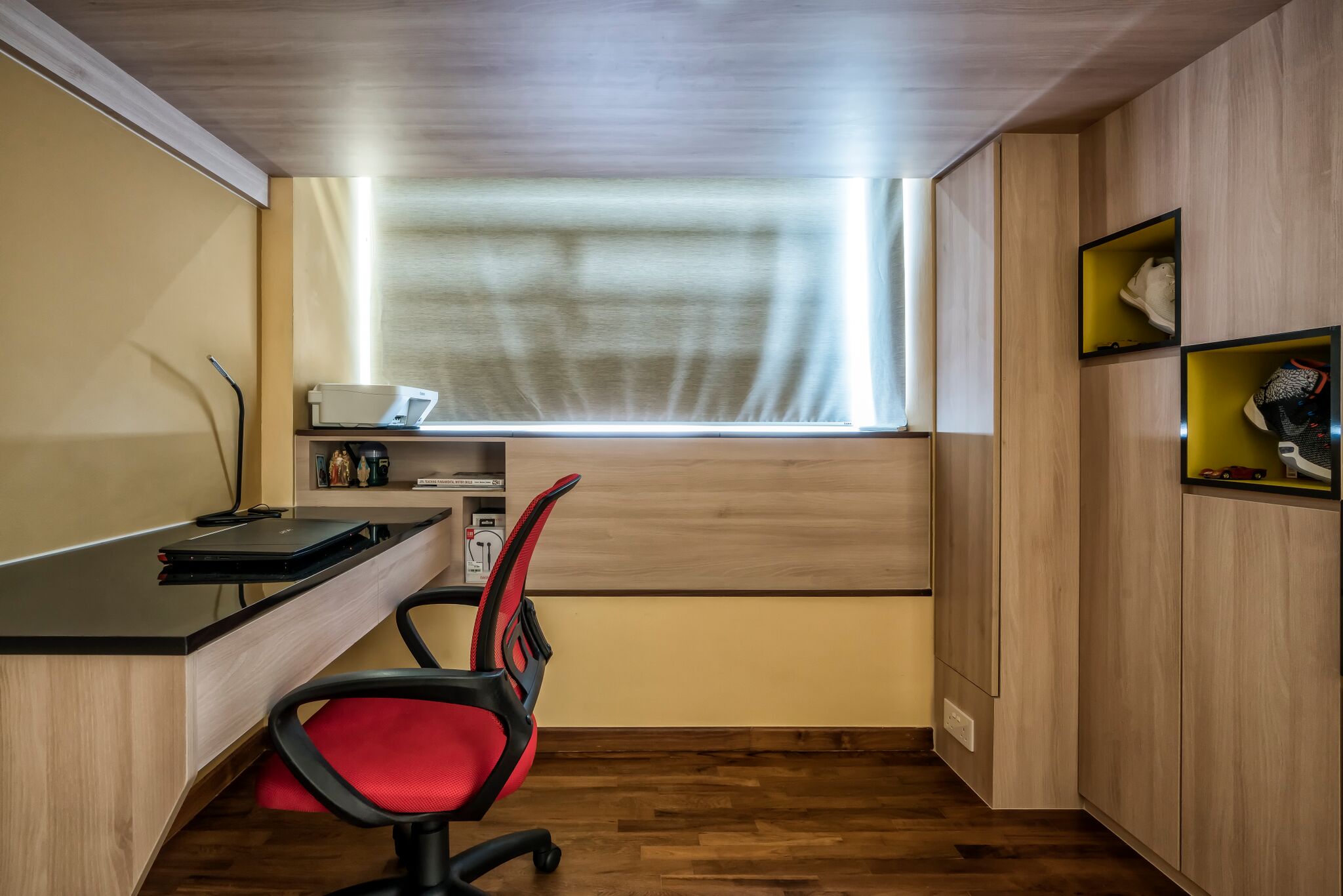 Contemporary, Eclectic, Modern Design - Study Room - Condominium - Design by In2Space Interior Pte Ltd