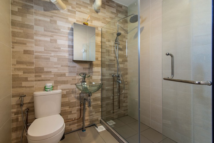 Industrial, Scandinavian Design - Bathroom - HDB 3 Room - Design by Innerglow Design Pte Ltd