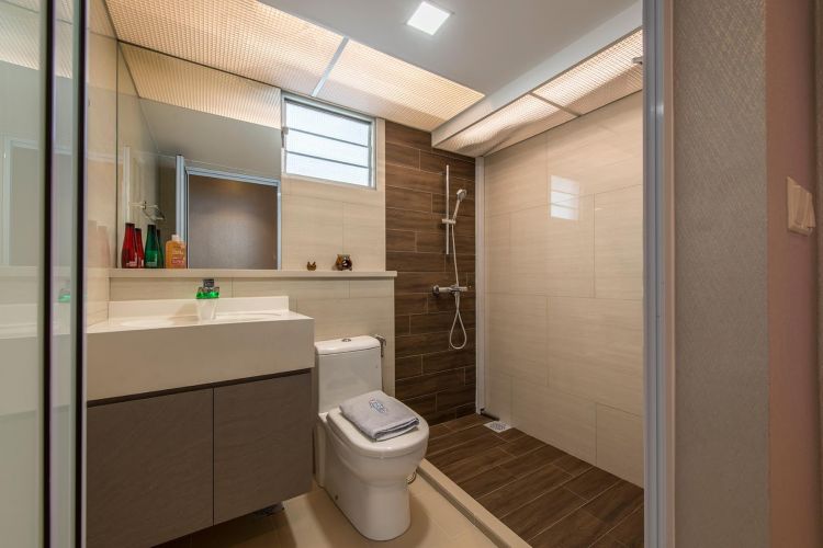 Contemporary, Modern, Scandinavian Design - Bathroom - HDB 5 Room - Design by Innerglow Design Pte Ltd