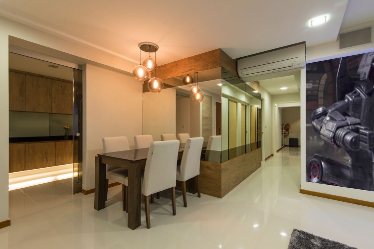 Minimalist, Modern Design - Dining Room - HDB 5 Room - Design by Innerglow Design Pte Ltd