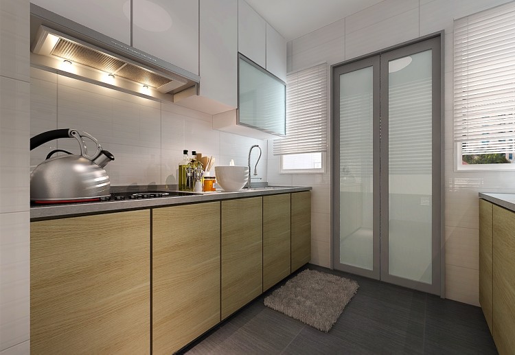 Contemporary, Modern Design - Kitchen - HDB 3 Room - Design by Innerspace Design Solutions