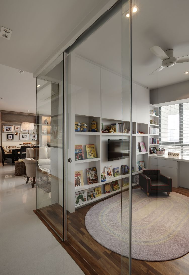 Contemporary, Minimalist, Modern Design - Entertainment Room - Condominium - Design by Inspiration Living 
