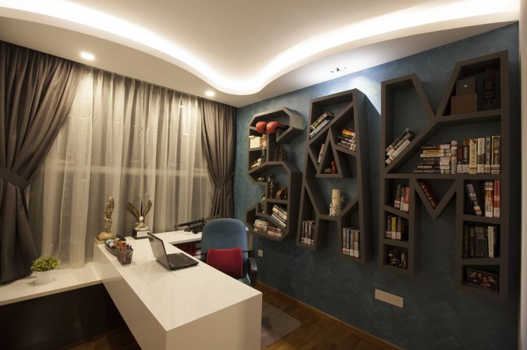 Eclectic, Modern Design - Study Room - Condominium - Design by Inspiration Living 
