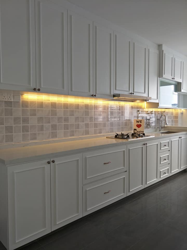 Victorian Design - Kitchen - HDB 4 Room - Design by Inspire ID Group Pte Ltd
