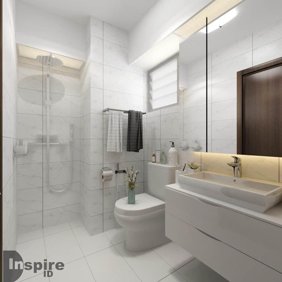 Minimalist, Scandinavian Design - Bathroom - HDB 4 Room - Design by Inspire ID Group Pte Ltd