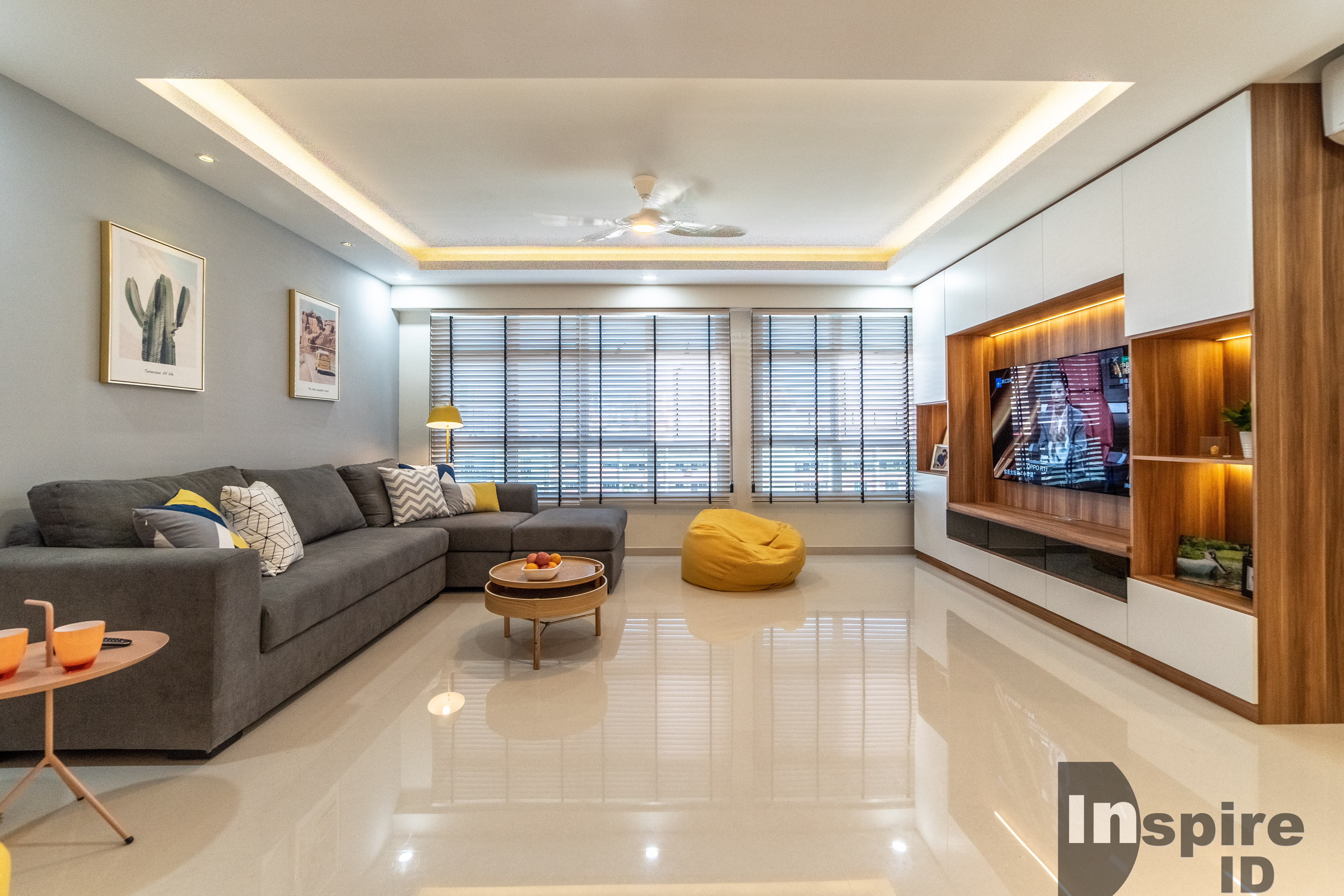 Modern, Scandinavian Design - Living Room - HDB 5 Room - Design by Inspire ID Group Pte Ltd