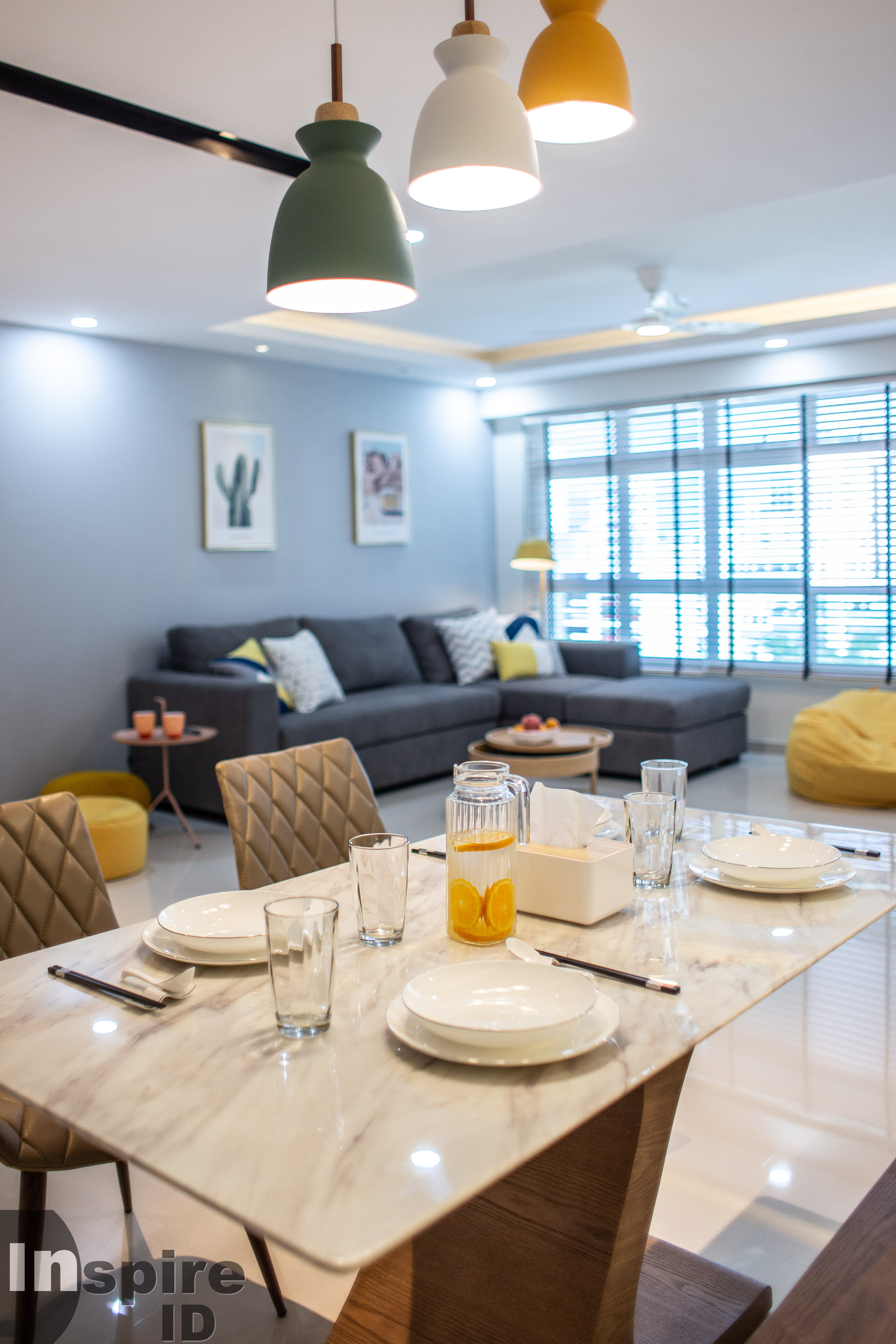 Modern, Scandinavian Design - Dining Room - HDB 5 Room - Design by Inspire ID Group Pte Ltd