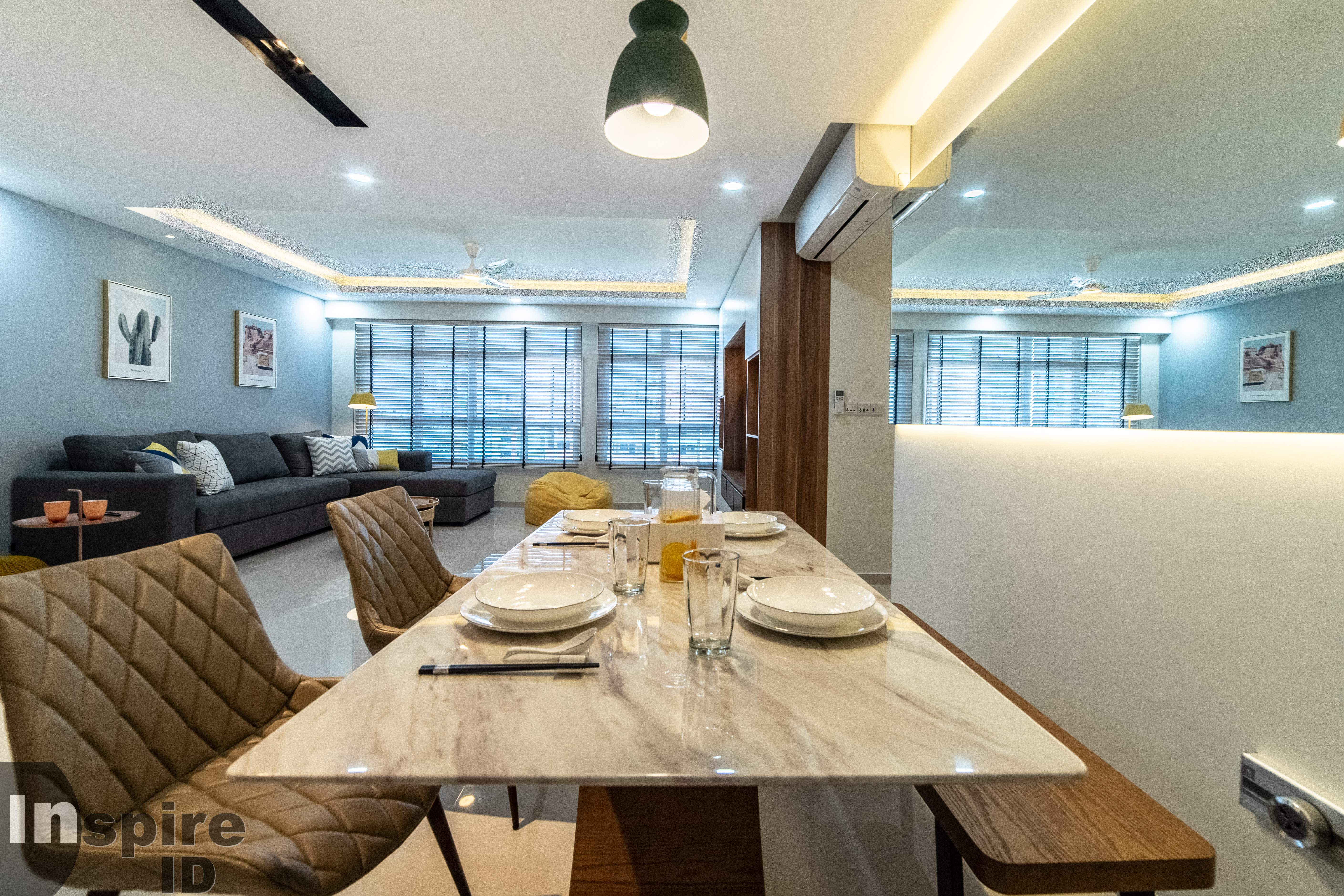 Modern, Scandinavian Design - Dining Room - HDB 5 Room - Design by Inspire ID Group Pte Ltd