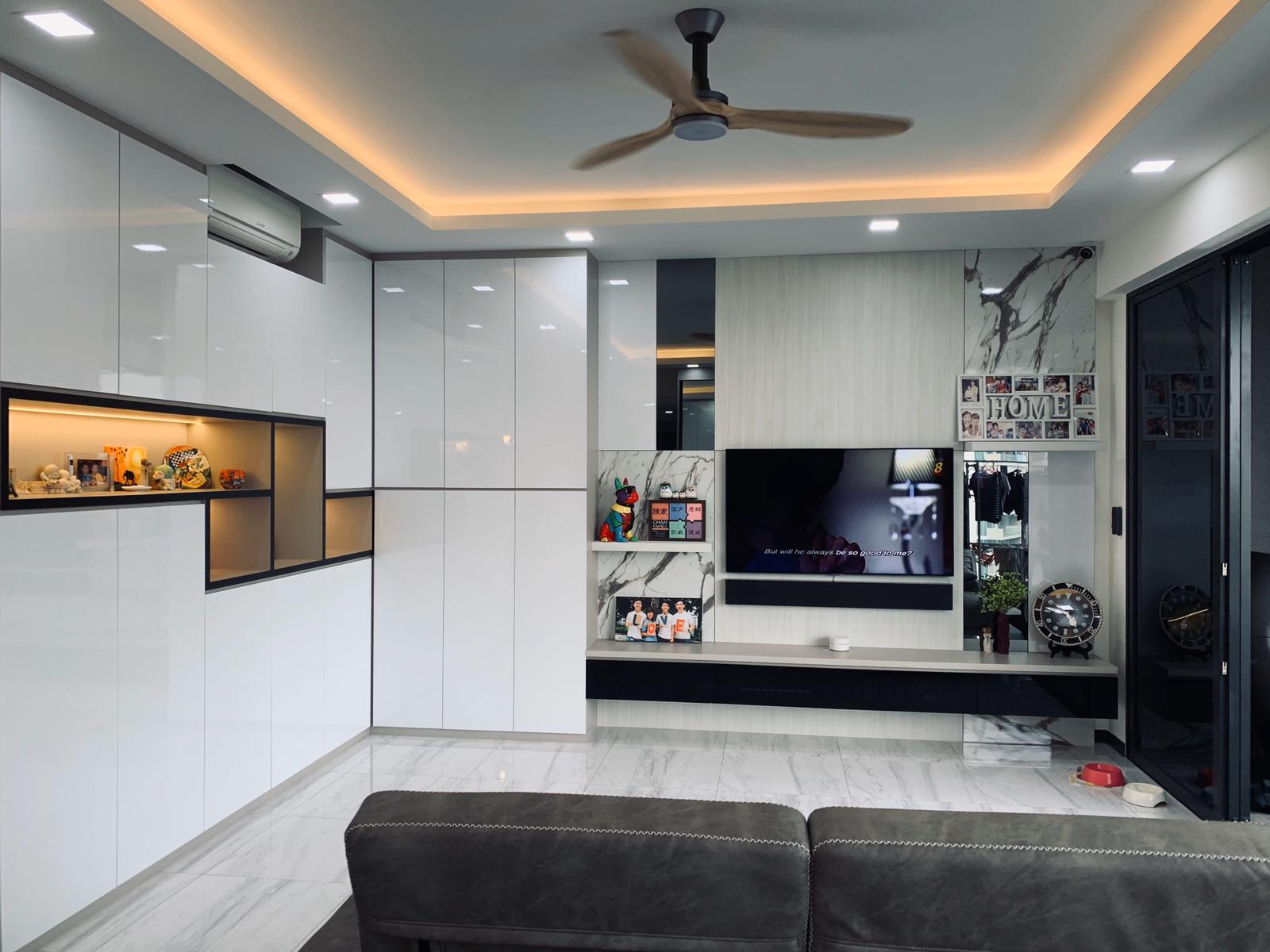 Contemporary, Scandinavian Design - Living Room - Condominium - Design by Inspire ID Group Pte Ltd