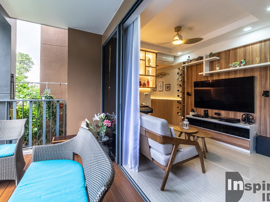 Modern, Scandinavian Design - Balcony - Condominium - Design by Inspire ID Group Pte Ltd