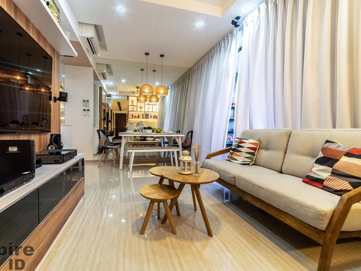 Modern, Scandinavian Design - Living Room - Condominium - Design by Inspire ID Group Pte Ltd