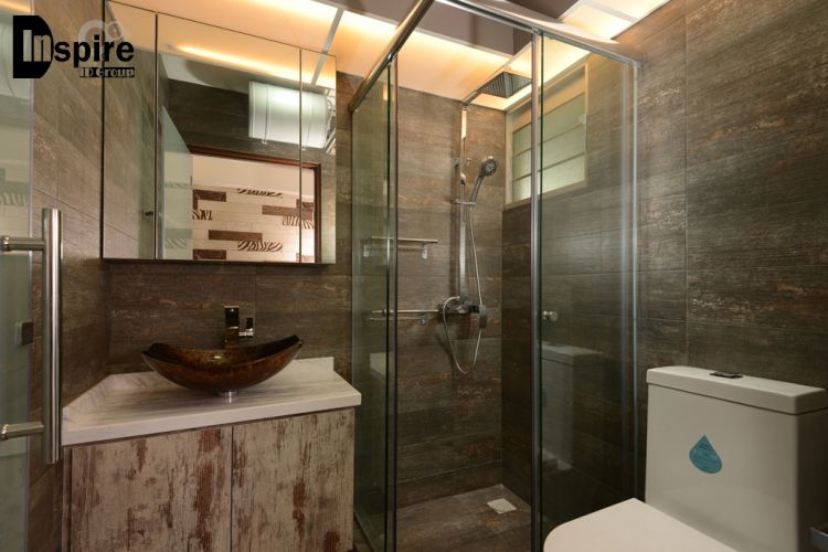 Country, Resort, Rustic Design - Bathroom - HDB 3 Room - Design by Inspire ID Group Pte Ltd