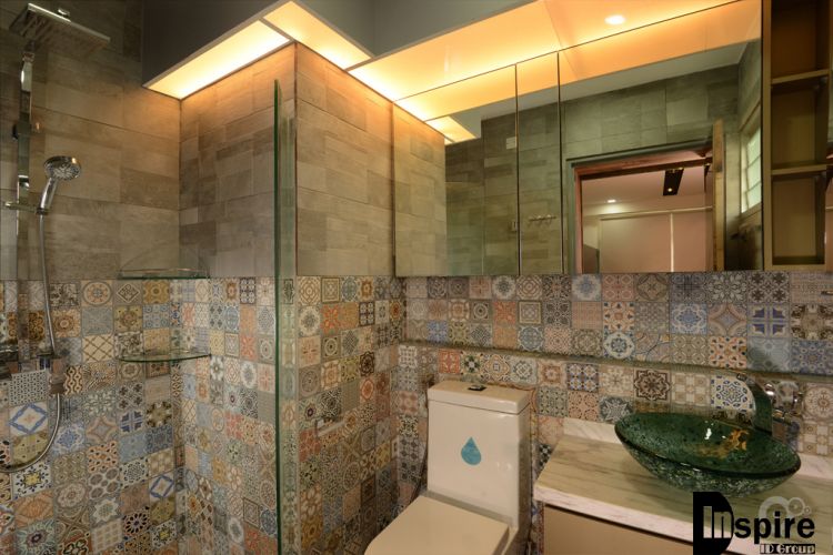 Country, Resort, Rustic Design - Bathroom - HDB 3 Room - Design by Inspire ID Group Pte Ltd