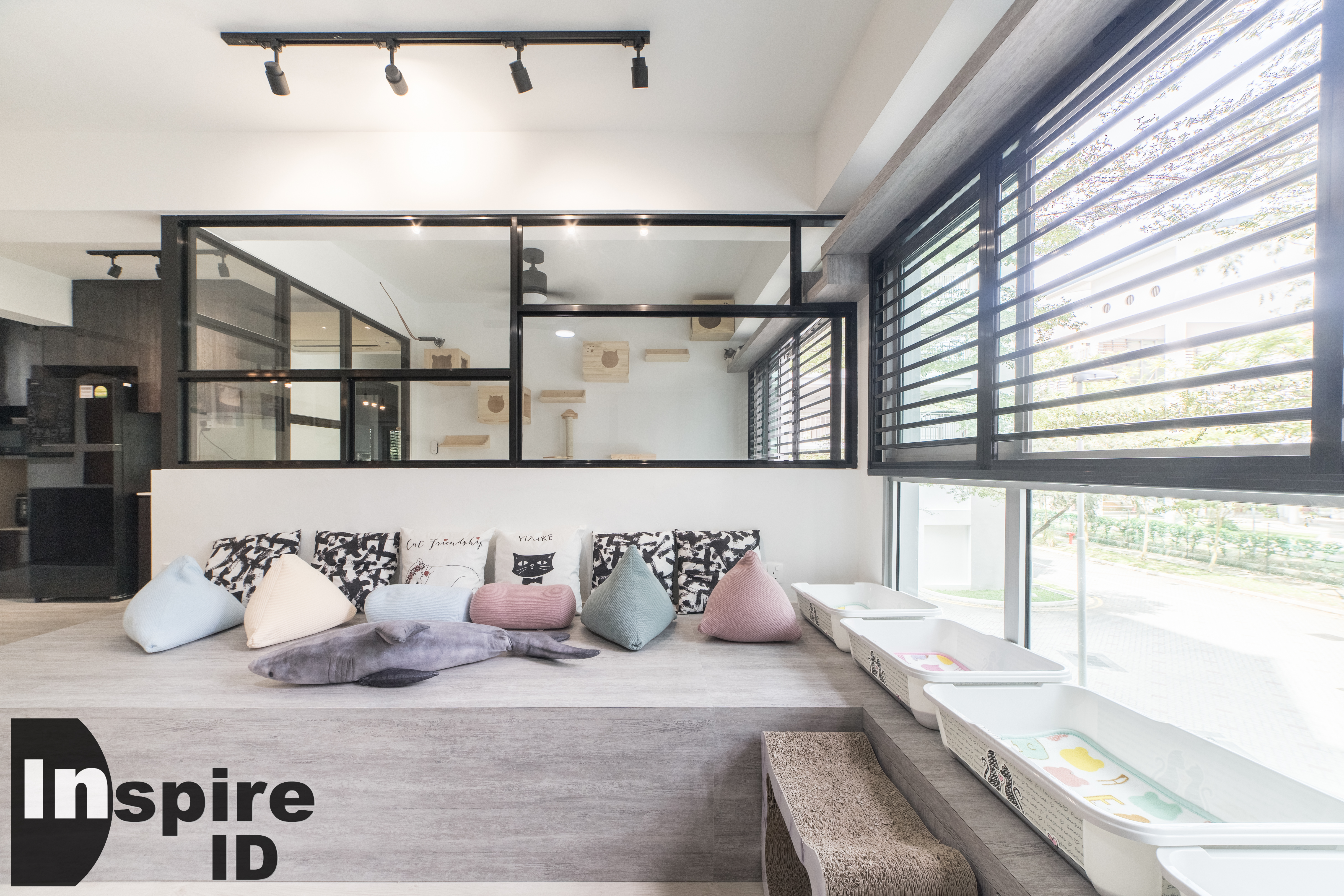 Industrial, Modern, Scandinavian Design - Living Room - HDB 4 Room - Design by Inspire ID Group Pte Ltd