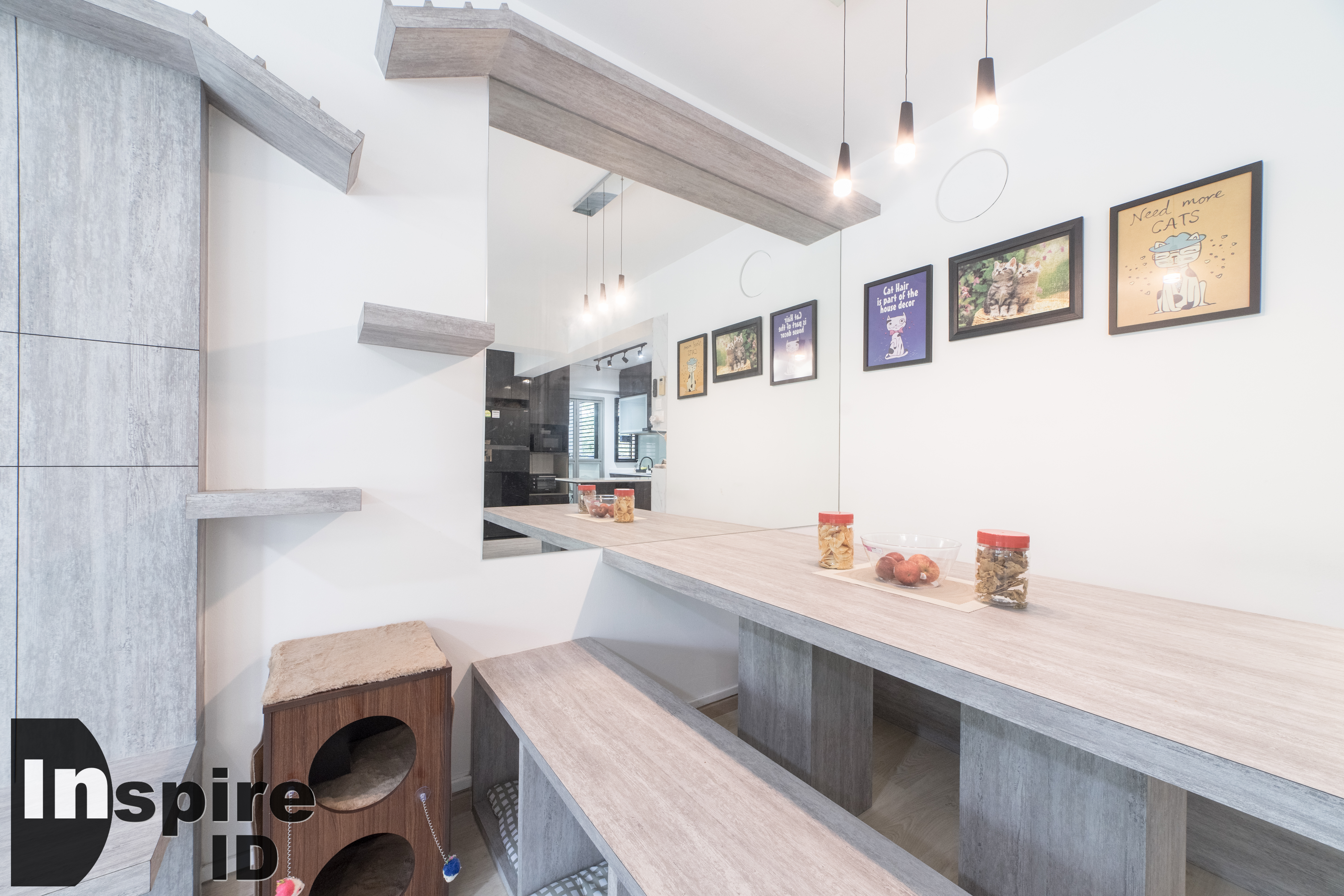 Industrial, Modern, Scandinavian Design - Dining Room - HDB 4 Room - Design by Inspire ID Group Pte Ltd