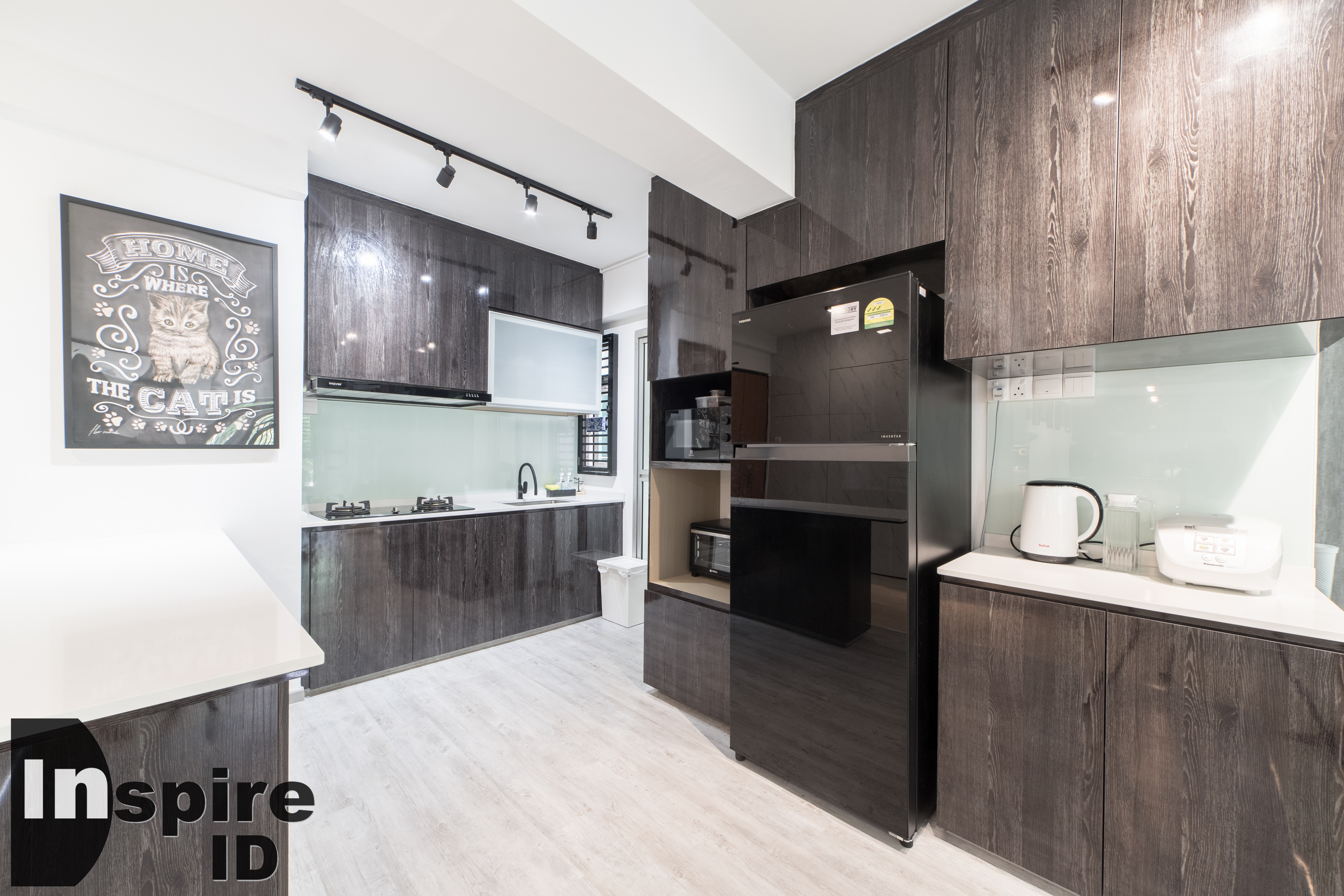 Industrial, Modern, Scandinavian Design - Kitchen - HDB 4 Room - Design by Inspire ID Group Pte Ltd