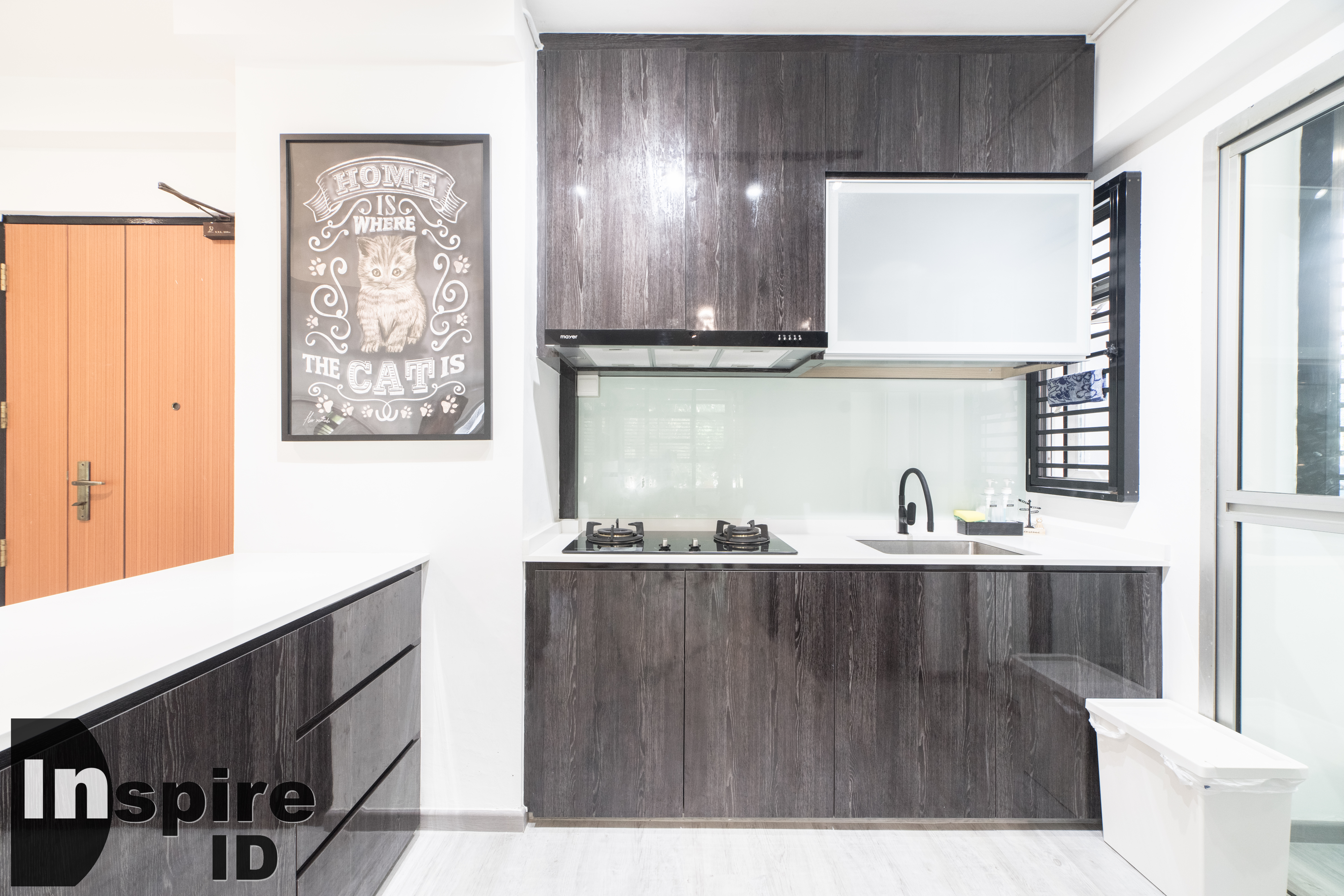 Industrial, Modern, Scandinavian Design - Kitchen - HDB 4 Room - Design by Inspire ID Group Pte Ltd