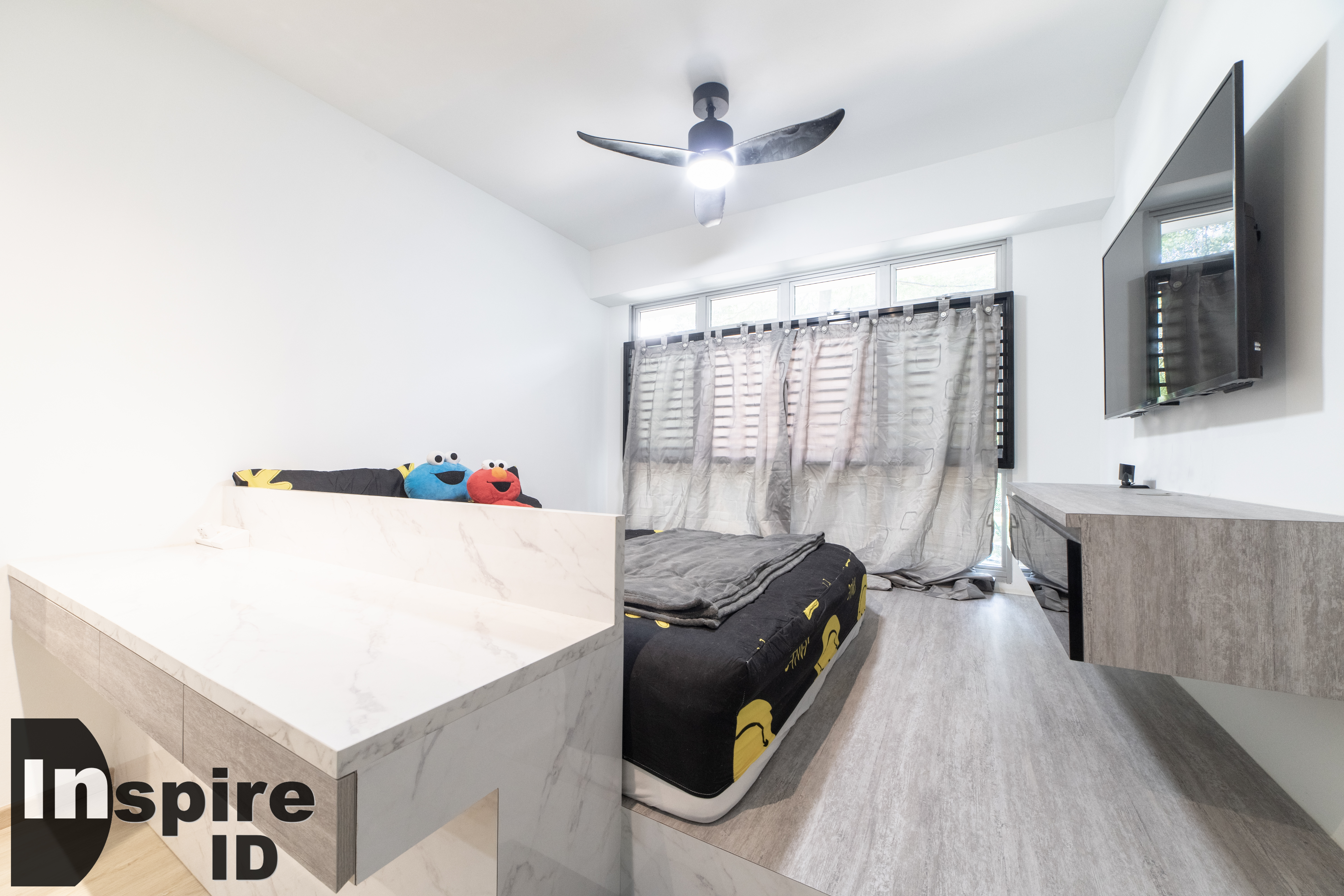 Industrial, Modern, Scandinavian Design - Bedroom - HDB 4 Room - Design by Inspire ID Group Pte Ltd