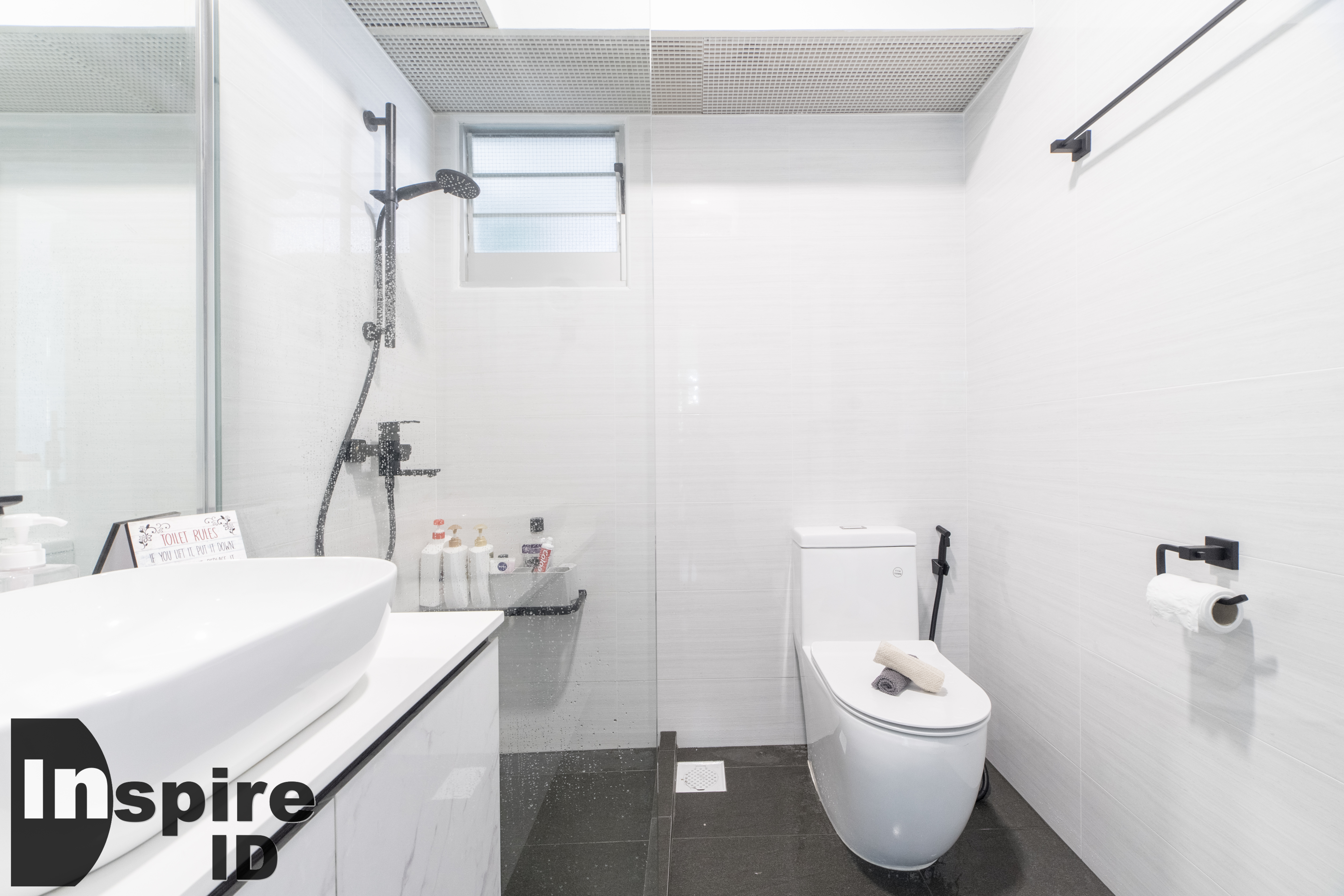 Industrial, Modern, Scandinavian Design - Bathroom - HDB 4 Room - Design by Inspire ID Group Pte Ltd