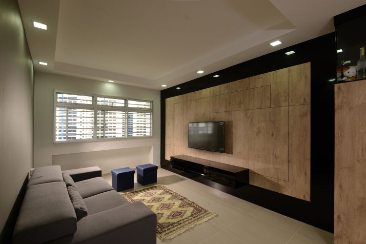 Contemporary, Modern Design - Living Room - HDB 5 Room - Design by Inspire ID Group Pte Ltd