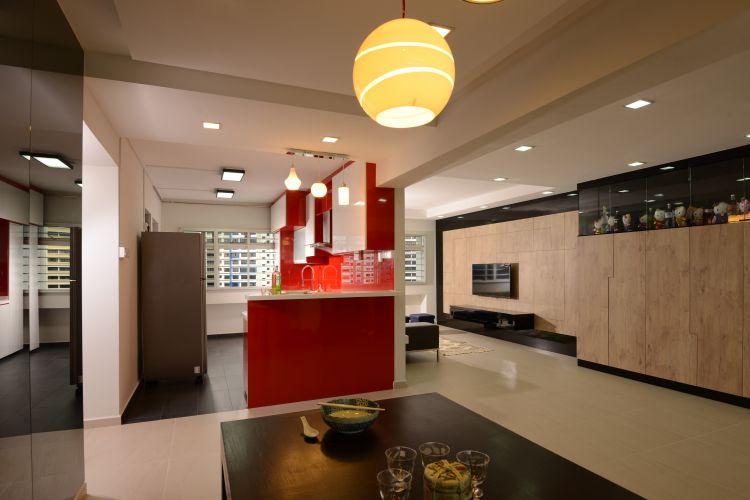 Contemporary, Modern Design - Dining Room - HDB 5 Room - Design by Inspire ID Group Pte Ltd