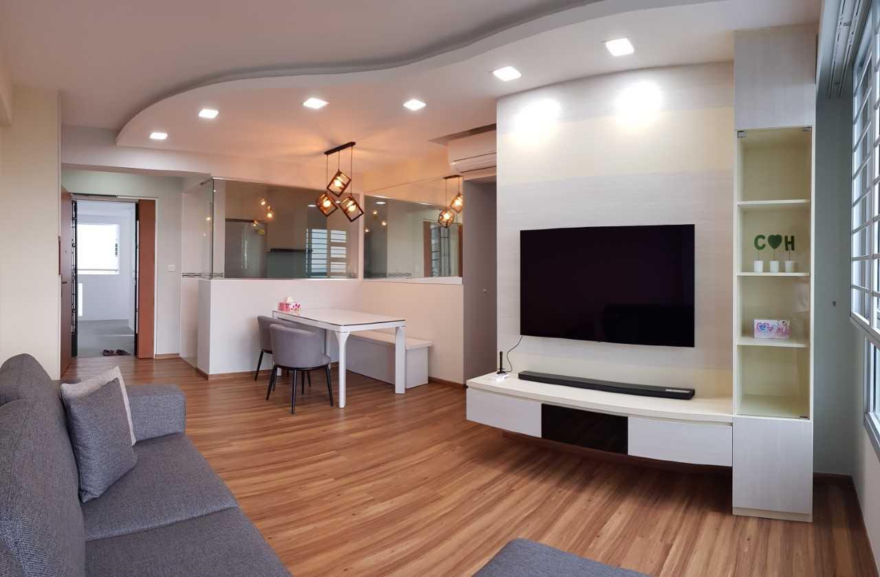 Minimalist, Scandinavian Design - Living Room - HDB 4 Room - Design by Inspire ID Group Pte Ltd