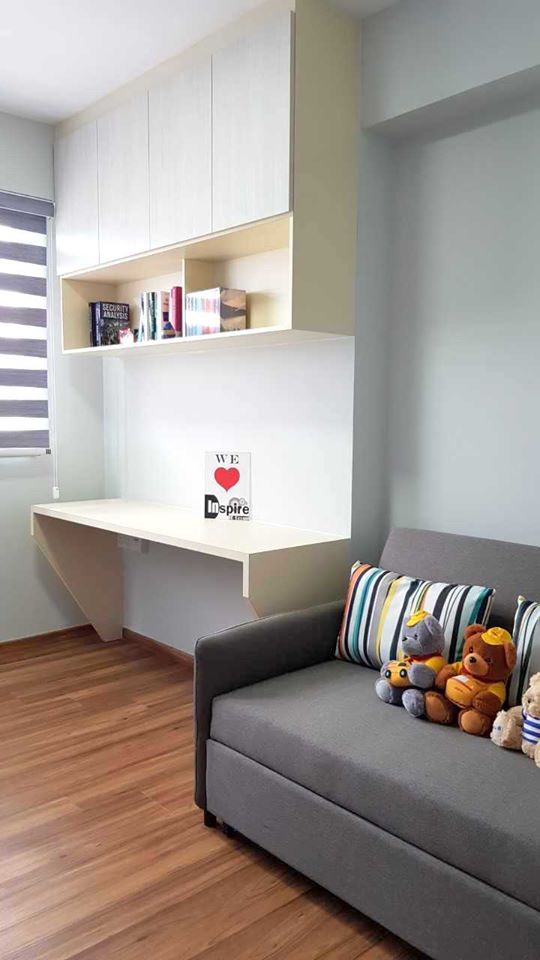 Minimalist, Scandinavian Design - Study Room - HDB 4 Room - Design by Inspire ID Group Pte Ltd