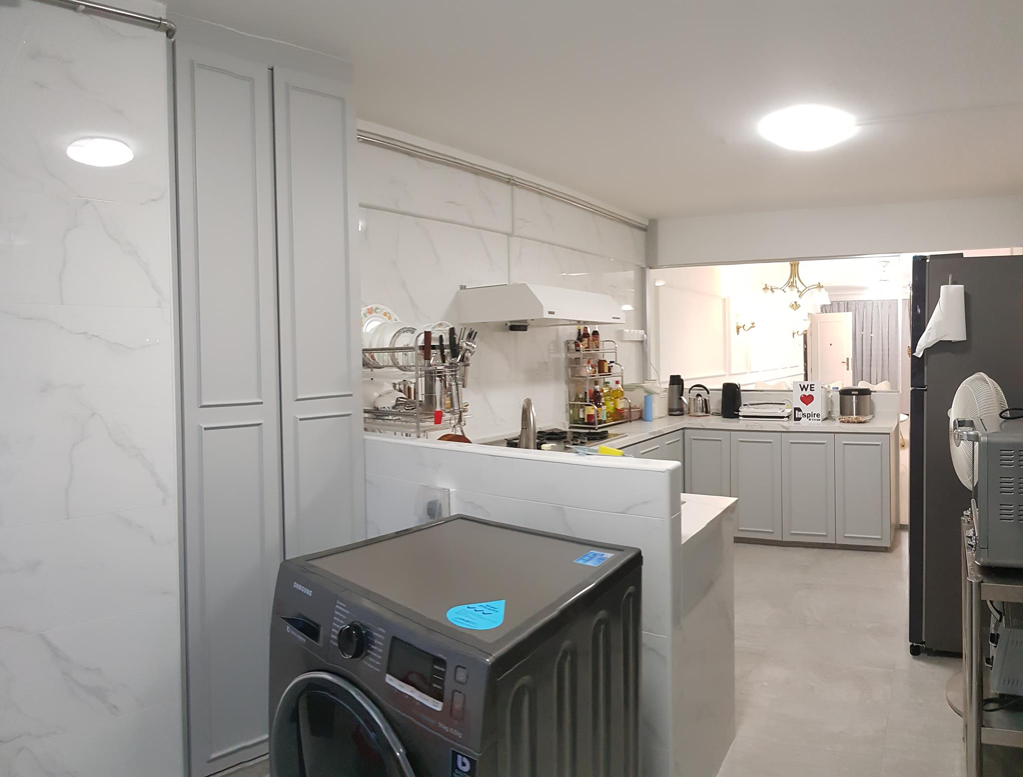 Victorian Design - Kitchen - HDB 4 Room - Design by Inspire ID Group Pte Ltd