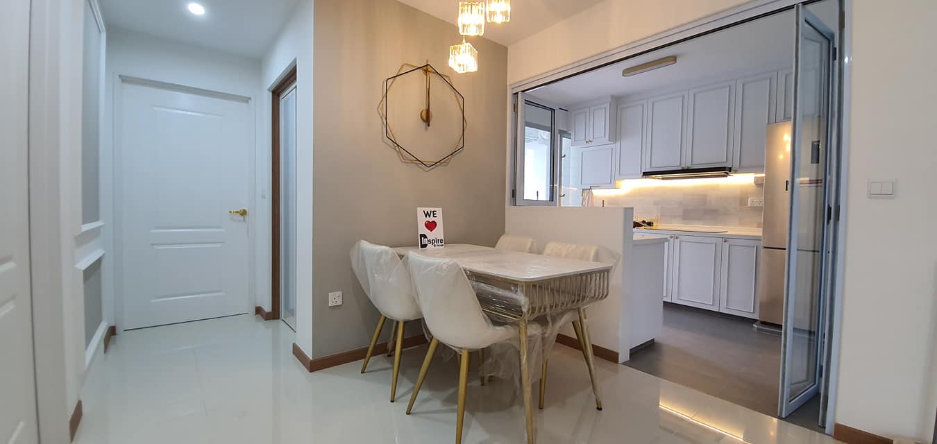 Modern, Victorian Design - Kitchen - HDB 4 Room - Design by Inspire ID Group Pte Ltd