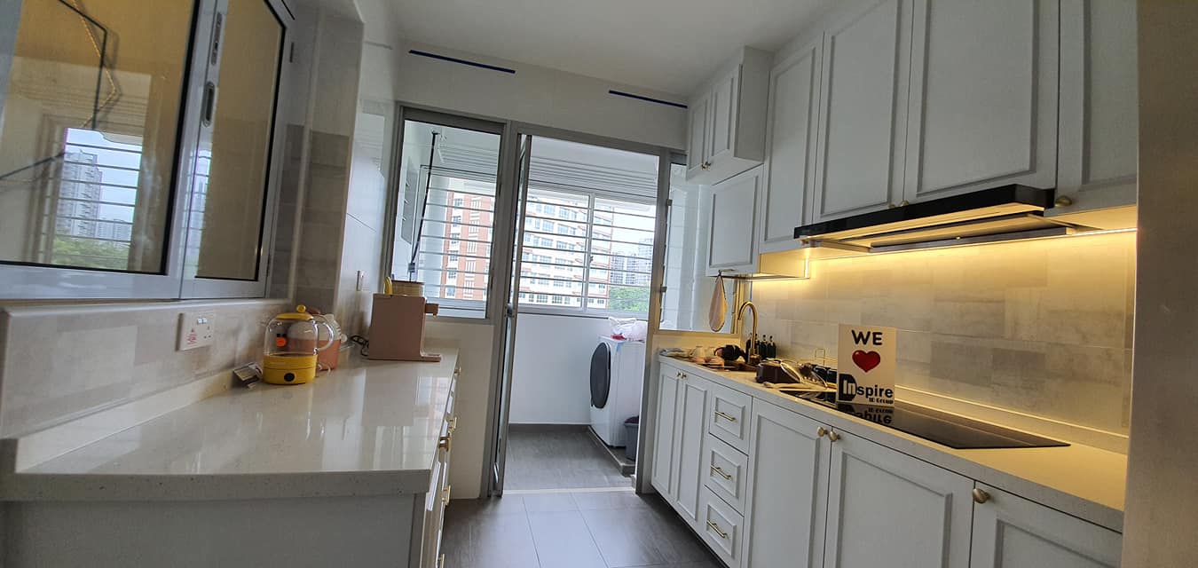 Modern, Victorian Design - Kitchen - HDB 4 Room - Design by Inspire ID Group Pte Ltd