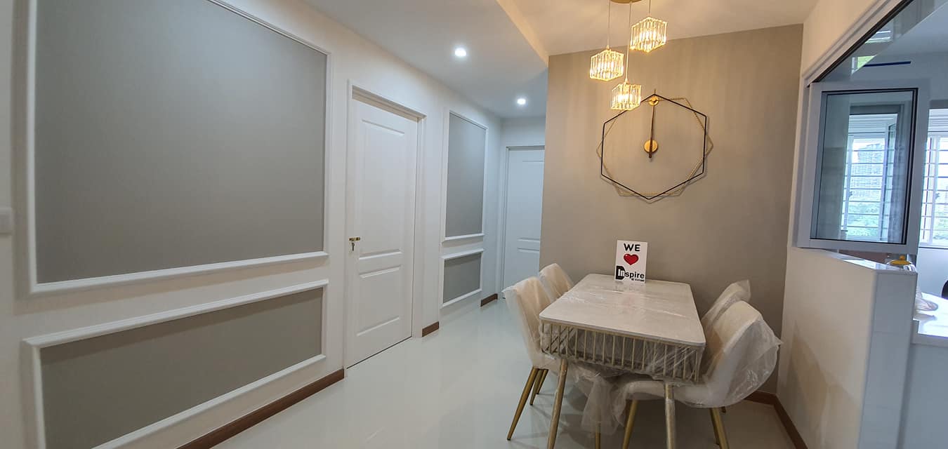 Modern, Victorian Design - Dining Room - HDB 4 Room - Design by Inspire ID Group Pte Ltd