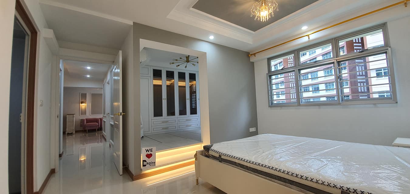 Modern, Victorian Design - Bedroom - HDB 4 Room - Design by Inspire ID Group Pte Ltd