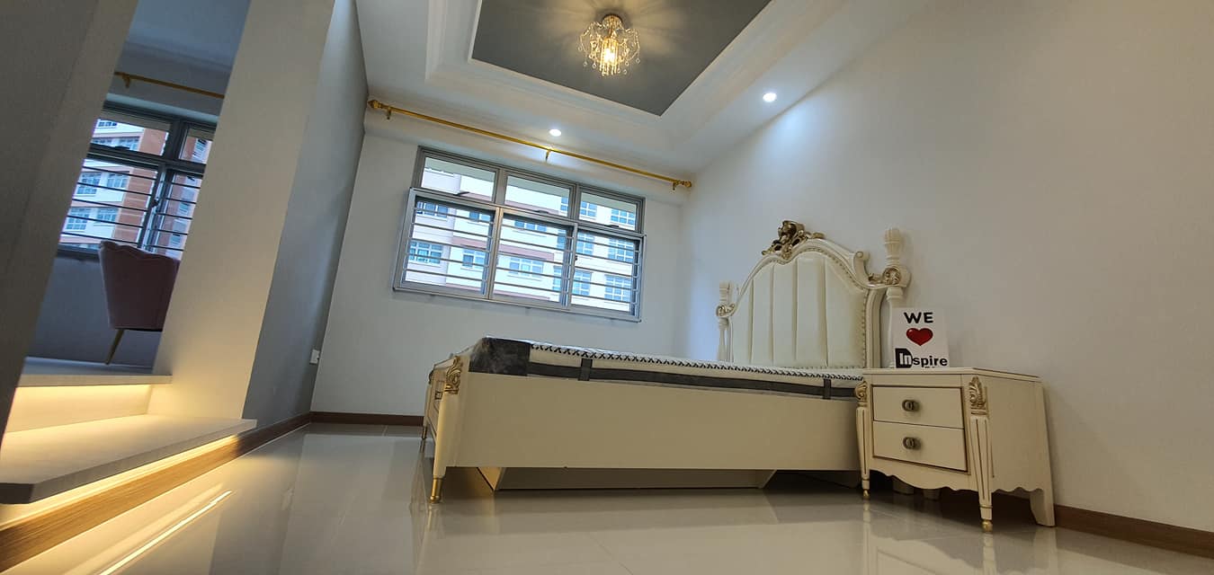 Modern, Victorian Design - Bedroom - HDB 4 Room - Design by Inspire ID Group Pte Ltd