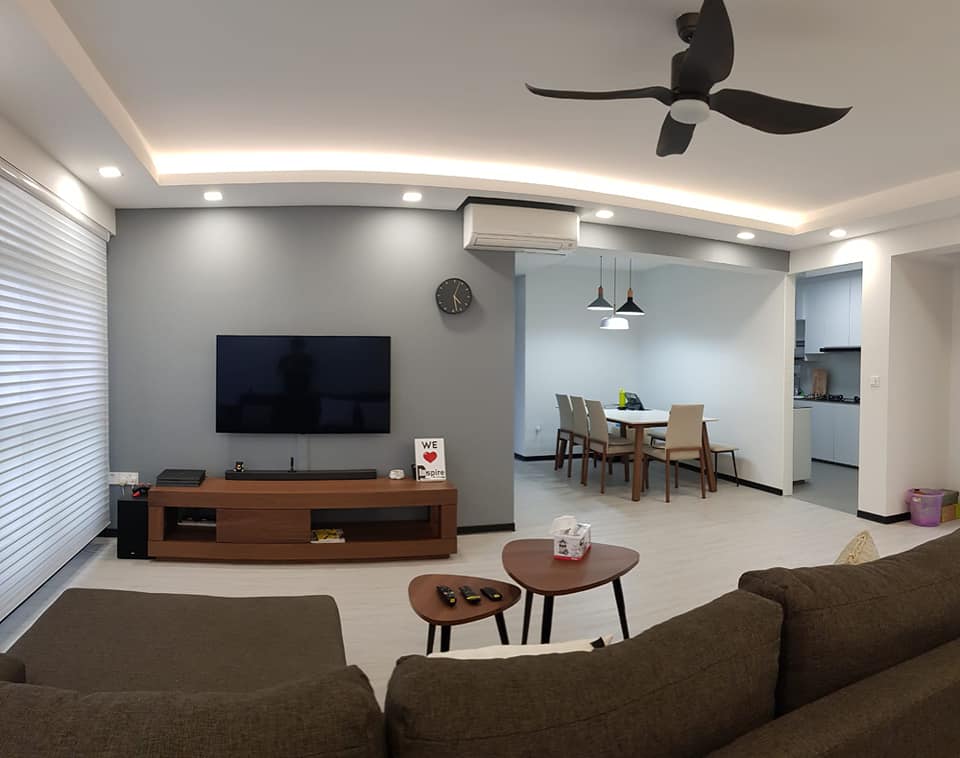 Contemporary, Minimalist, Modern Design - Living Room - HDB 5 Room - Design by Inspire ID Group Pte Ltd