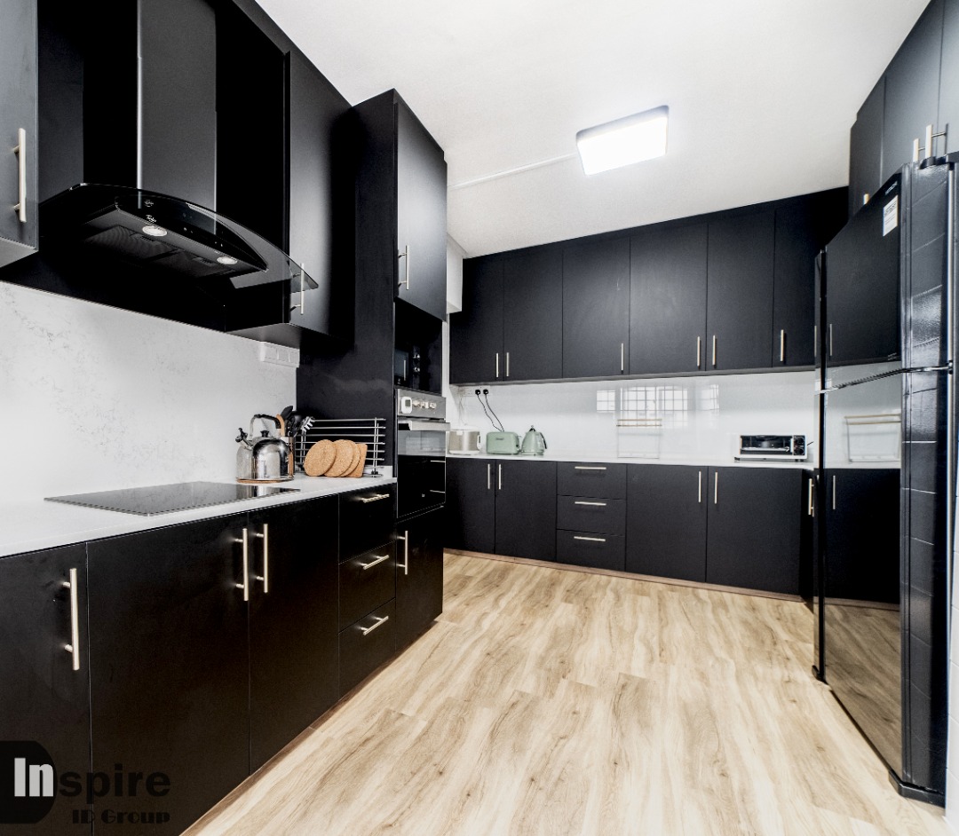 Country, Scandinavian Design - Kitchen - HDB Executive Apartment - Design by Inspire ID Group Pte Ltd