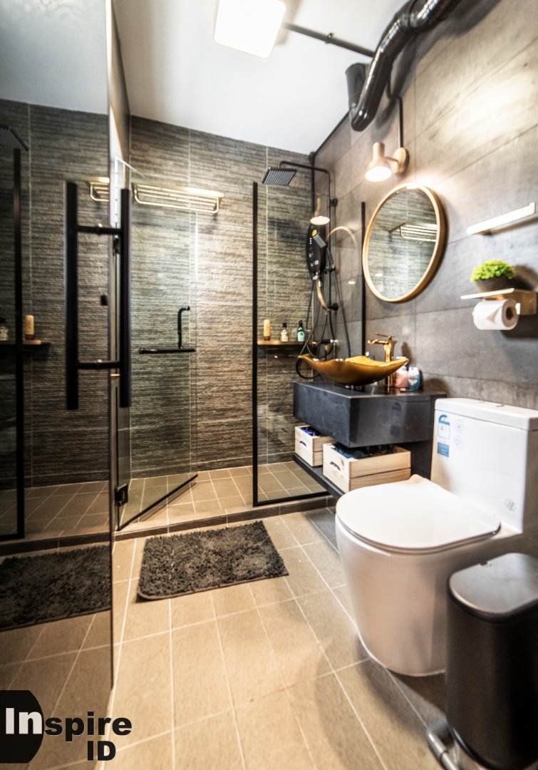 Country, Scandinavian Design - Bathroom - HDB Executive Apartment - Design by Inspire ID Group Pte Ltd