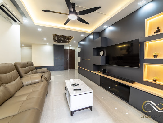 Modern Design - Living Room - HDB Executive Apartment - Design by Inspire ID Group Pte Ltd