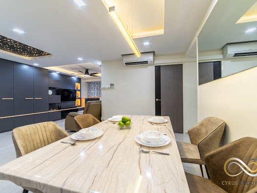 Modern Design - Dining Room - HDB Executive Apartment - Design by Inspire ID Group Pte Ltd