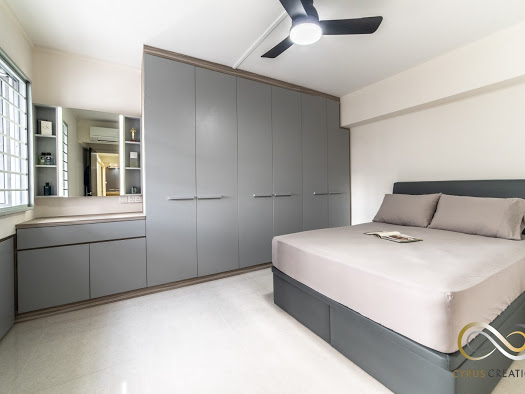 Modern Design - Bedroom - HDB Executive Apartment - Design by Inspire ID Group Pte Ltd