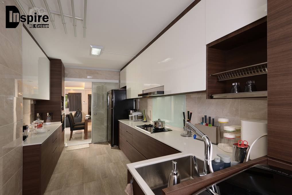 Contemporary, Modern Design - Kitchen - HDB 4 Room - Design by Inspire ID Group Pte Ltd