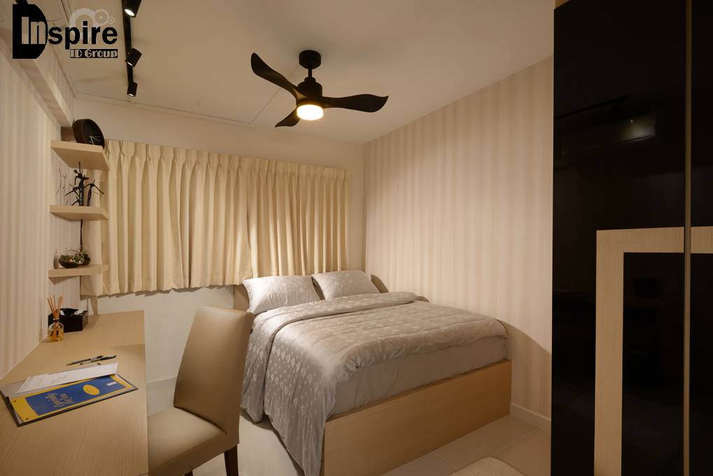 Contemporary, Modern Design - Bedroom - HDB 4 Room - Design by Inspire ID Group Pte Ltd