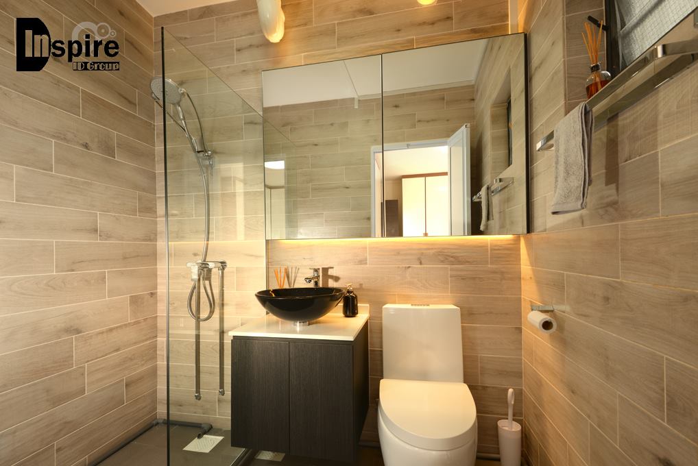 Contemporary, Modern Design - Bathroom - HDB 4 Room - Design by Inspire ID Group Pte Ltd