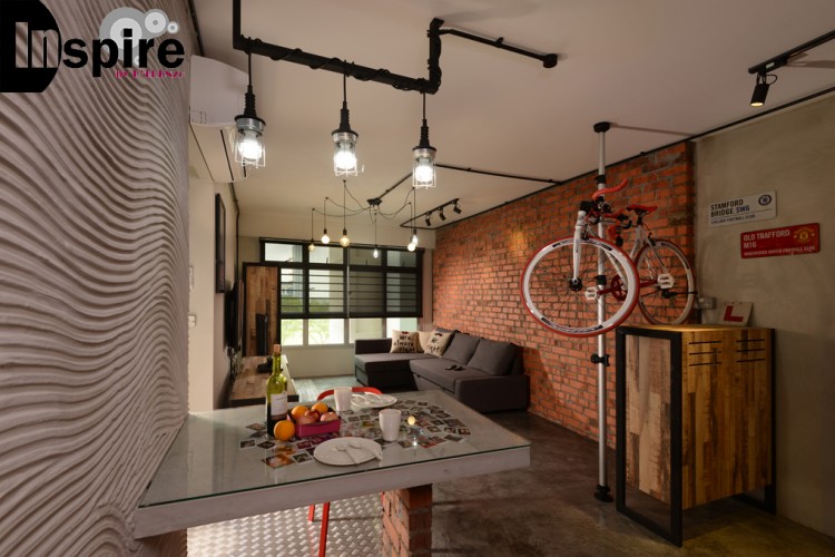 Industrial, Scandinavian Design - Dining Room - HDB 4 Room - Design by Inspire ID Group Pte Ltd