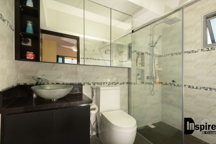 Industrial, Modern Design - Bathroom - HDB 4 Room - Design by Inspire ID Group Pte Ltd