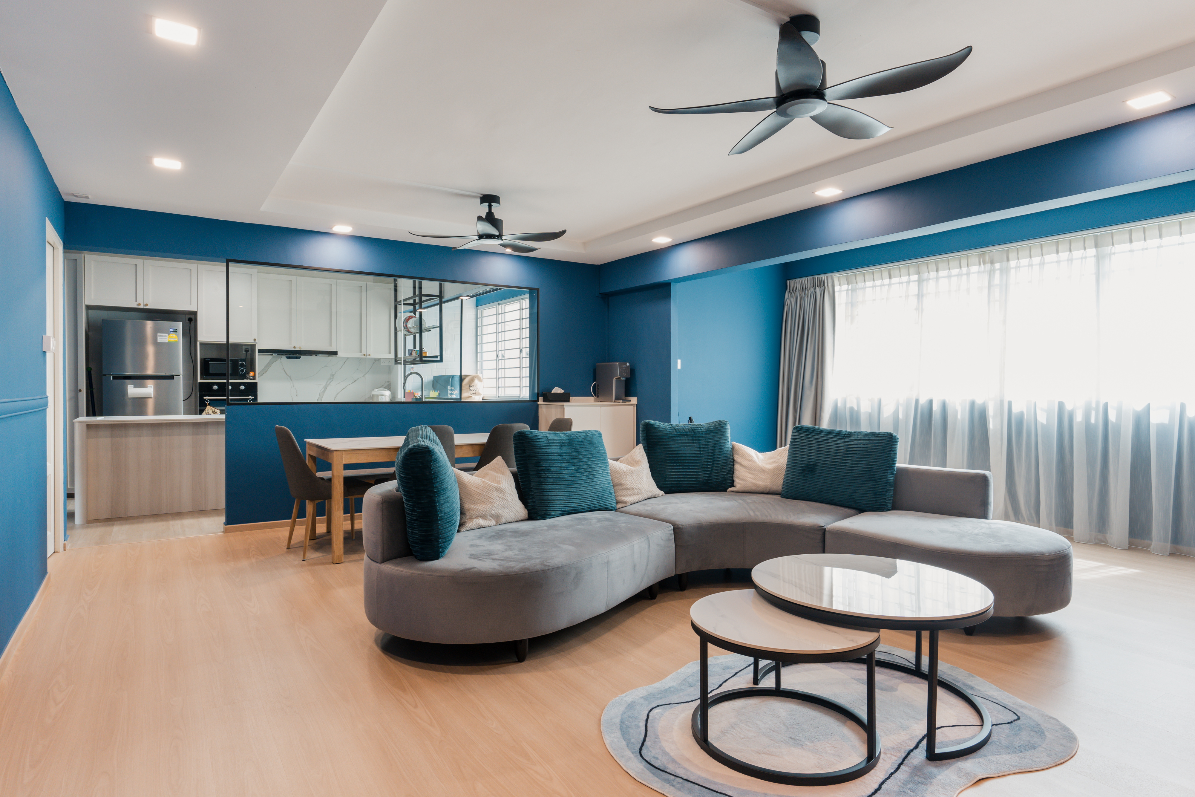 Minimalist, Modern Design - Living Room - HDB Executive Apartment - Design by Interior Artist Pte Ltd