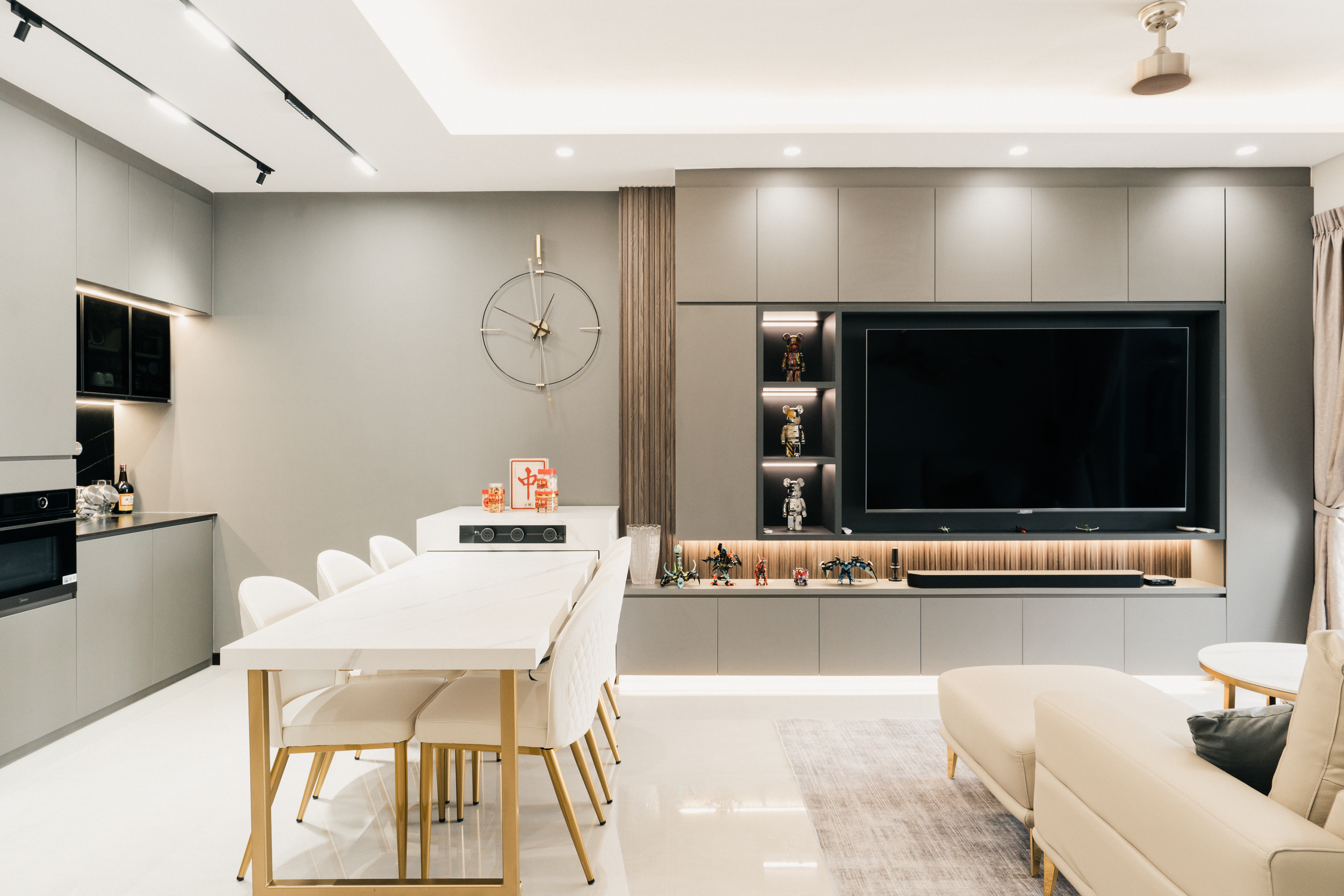 Minimalist, Modern Design - Living Room - Condominium - Design by Interior Artist Pte Ltd