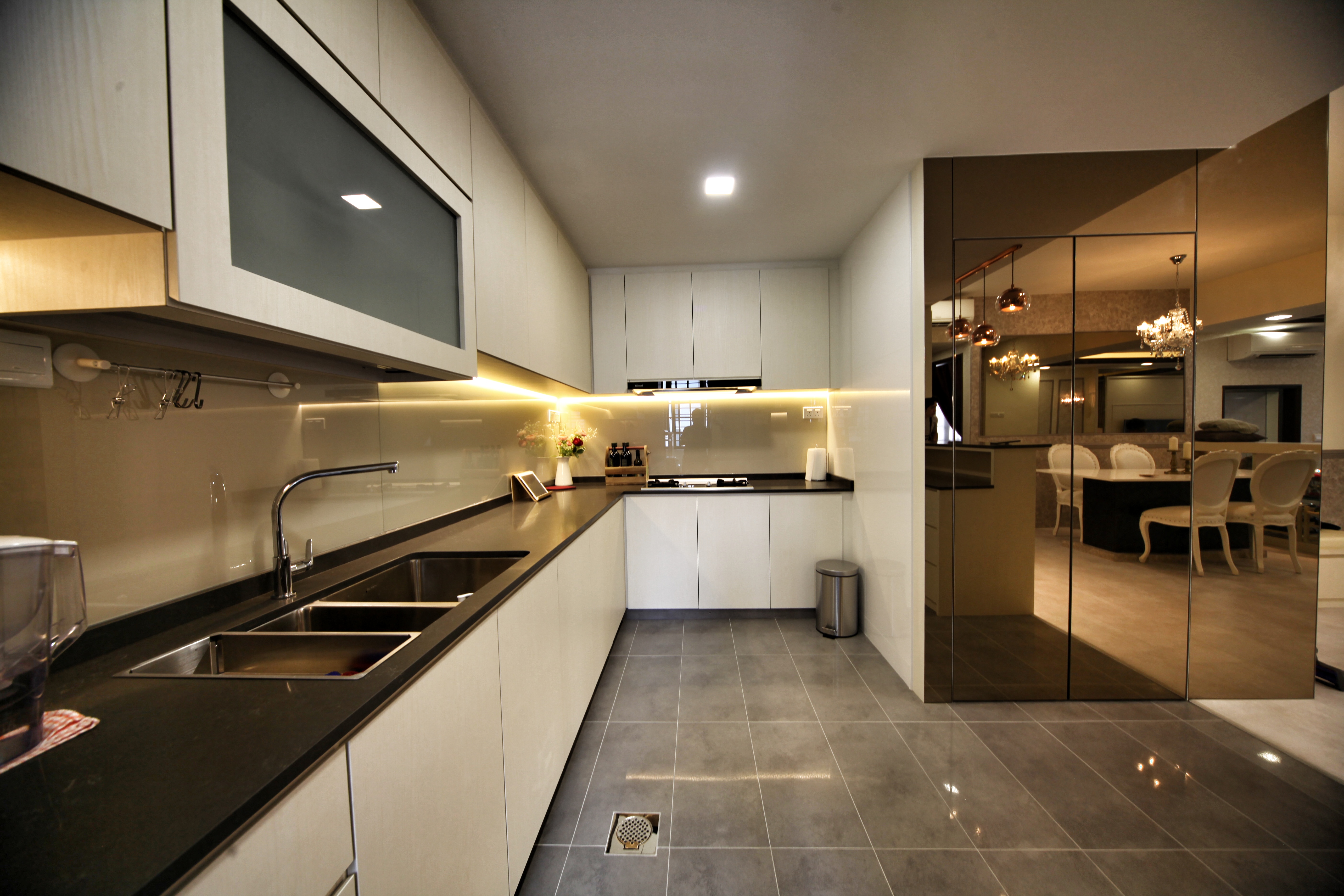 Modern, Others, Victorian Design - Kitchen - Condominium - Design by Interior Diary Private Limited